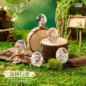 [REVERSE:1999] Forest Trail Friends Series Oval Badge