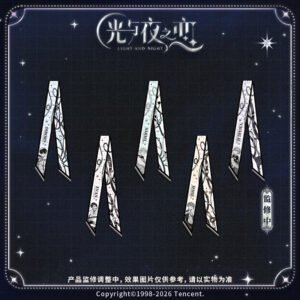 [LIGHT AND NIGHT] Rhapsody of Blazing Shadows Series Silk Scarf