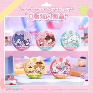 [LIGHT AND NIGHT] LAN X Sanrio Chibi Badge