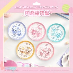 [LIGHT AND NIGHT] LAN X Sanrio Ceramic Plate