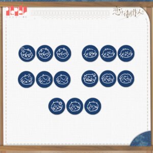 [MR LOVE: QUEEN'S CHOICE] Elegant Bloom Series Badge Set