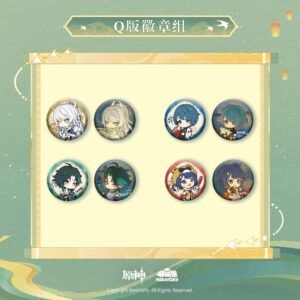 [GENSHIN IMPACT] Lake Light into Painting Series Chibi Badge Set