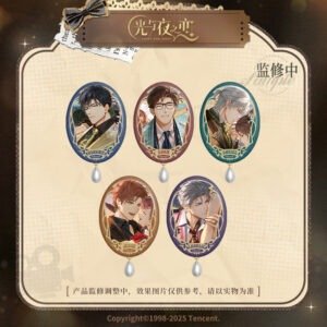 [LIGHT AND NIGHT] Movie & Love Series Oval Badge
